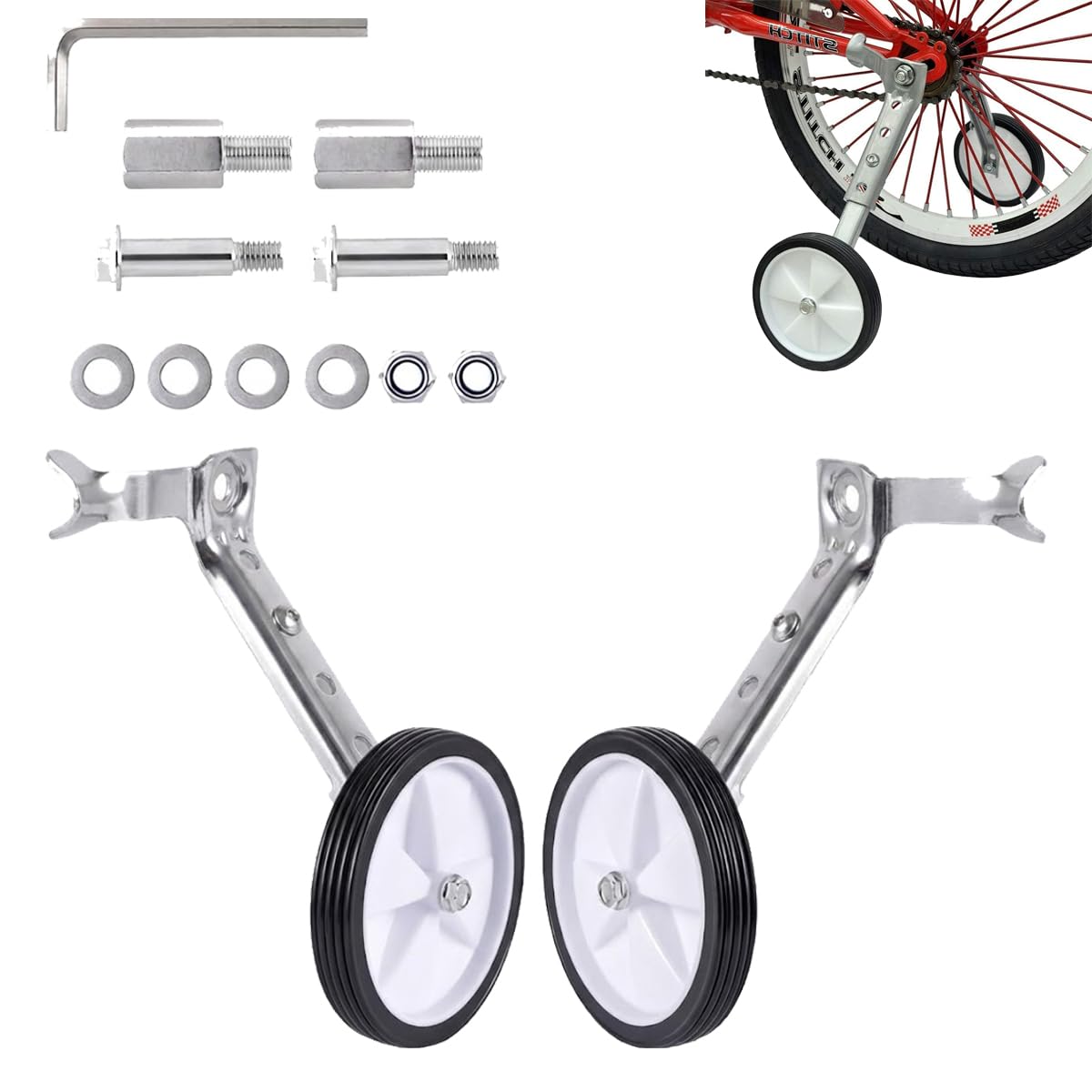 Amazon.co.jp: Ailenlan 自転車補助輪 補助輪 22インチ トレーニング